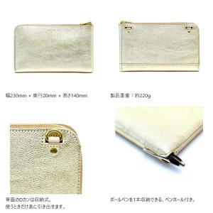 長財布 L字ファスナー トラベルウォレット 金...の詳細画像1