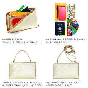 長財布 L字ファスナー トラベルウォレット 金...の詳細画像3