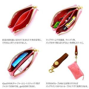ミニポーチ 小物いれ 本革 レザー おしゃれ ...の詳細画像2