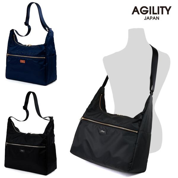 ショルダーバッグ A4 レディース 軽量 撥水 12L 旅行 汚れに強い 斜め掛け 軽い AGILI...