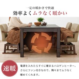 ダイニングこたつ 80×80cm 単品 6段階...の詳細画像5