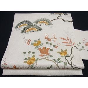 平和屋本店□最高級 人間国宝 北村武資 煌彩錦 六通柄袋帯 流水文 金  