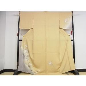 平和屋着物□訪問着 紬地 遠山文 正絹 逸品 DAAO7833cm : 平和屋  