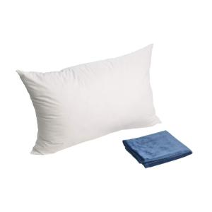 枕 枕カバー Edow まくら本体+まくらカバー 2in1セット 安眠 肩こり 良い通気性 立体構造43x63cm 丸洗い可能 横向き対応 快眠枕 フランネル枕カバー スクエアピ