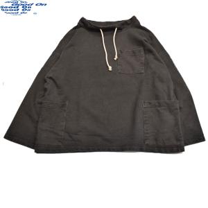 スウェット トレーナー 長袖 ロングスリーブ スモック USAコットン グッドオン GOODON テリースモックスウェット 2103 Pブラック