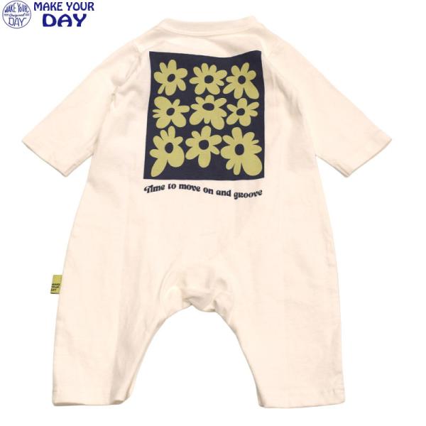 メイクユアデイ ロンパース ベビー 赤ちゃん 長袖 ロンT Tシャツ メイクユアデイ MAKE YO...