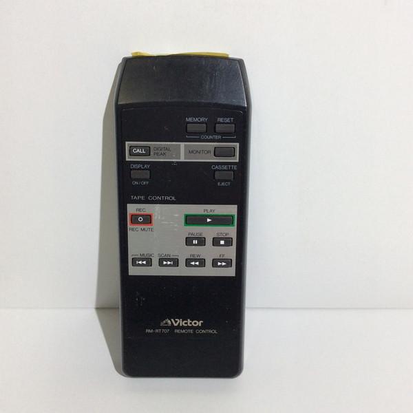【中古】カセットデッキ　オーディオ リモコン Victor　ビクター RM-RT707