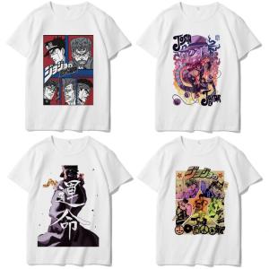 ジョジョの奇妙な冒険 JOJO 空条承太郎 Tシャツ 親子ペア トレーナー キッズ トップス ジャージ スウェット プルオーバー 夏物 丸首 半袖 通学 運動服 男女兼用｜ピースフルホーム