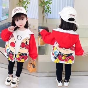 それいけ!アンパンマン 子供服 コート キッズ coat トレンチコート アウター 帽子付き 長袖 春秋物 パーカー 通園 通学 外出 運動 日常服 ジュニア カッコイイ｜peaceful365