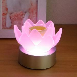 ペットお盆 盆提灯 ロウソク ロータスグレイスミ...の商品画像