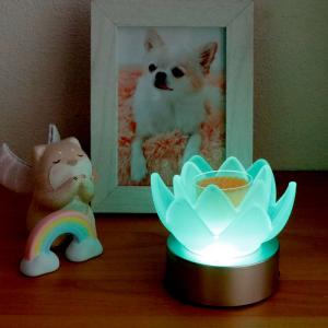 ペットお盆 盆提灯 ロウソク ロータスグレイス...の詳細画像1