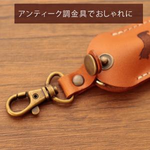 ペット 遺骨カプセル キーホルダー 本革ケース...の詳細画像2