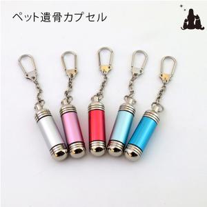 ペット 遺骨カプセルキーホルダー アクセサリ  遺骨入れ