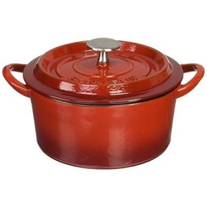 イシガキ産業 両手鍋 鉄鋳物 ボン ボネール ココット ガス火 IH 兼用 レッド 20cm
