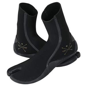 FELLOW サーフブーツ ALL3mm 忍者足袋ソックス ニンジャ タビ 防水加工 サーフィン 日本規格 ウェットスーツ リーフブーツ メンズ レディース Black 28cm
