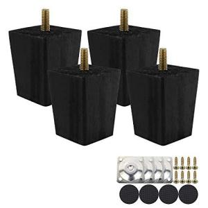 Steppiano 家具脚 4本セット テーブル脚 ソファ 脚 ソファ 足 家具パーツ 木製 diy 置き換え足 6cm 10cm 15cm )