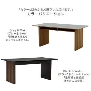 ダイニングテーブル 幅165cm 収納付き セ...の詳細画像1