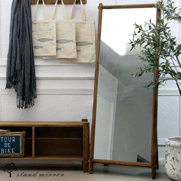 【11/2限定 ポイント10倍】スタンドミラー 幅62cm 高さ165cm 全身ミラー 鏡 薄型 リ...