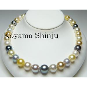 ☆小山真珠☆即買特価！送料無料！絶品カラー！無調色大珠8.5-9.0mm