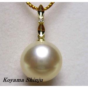 pt23絶品カラー！天然シャンパンゴールド白蝶真珠ダイヤ0．01Ct