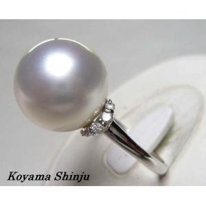 南洋白蝶真珠パールペンダントトップ 16×15mm ホワイトカラー K14WG製