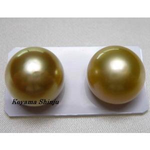 pt23絶品カラー！天然シャンパンゴールド白蝶真珠ダイヤ0．01Ct