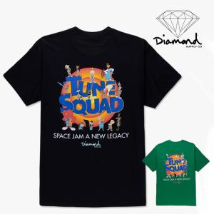 Diamond Supply THE NEW LEGACY TEE D21DMPA305 Black Green ダイアモンドサプライ ショートスリーブ 半袖 Tシャツ Diamond X Space Jam コラボ｜peachboys