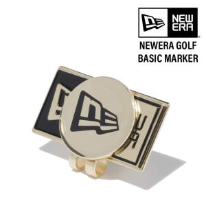 NEWERA GOLF ベーシックマーカー ニューエラボックスロゴ / フラッグロゴ ゴールド Basic Marker Box Logo Flag Logo Gold 12336597 日本正規品｜peachboys