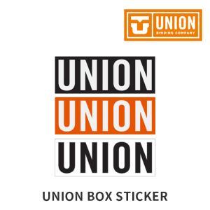 UNION BOX LOGO STICKER 8 inch ユニオン ボックスロゴ スノーボード ユニオン ステッカー ブラック ホワイト オレンジ 日本正規品 2021-22 2022 2023｜peachboys