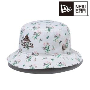 ニューエラ NEW ERA バケット01 New York Botanical Garden ロゴ ホワイト 帽子 日本正規品｜peachboys