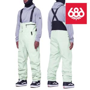 2023-24 686 MEN'S GORE-TEX 3L ATV BIB Dusty Sage シックスエイトシックス スノーボードウェア メンズ ゴアテックス ビブパンツ 2024 日本正規品 予約商品｜peachboys