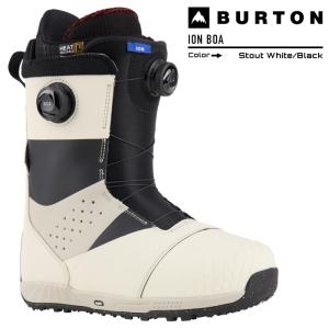 2023-24 BURTON ION BOA Stout White/Black バートン アイオン ボア スタウトホワイトブラック 白 黒 メンズ スノーボード ブーツ 2024 日本正規品｜peachboys