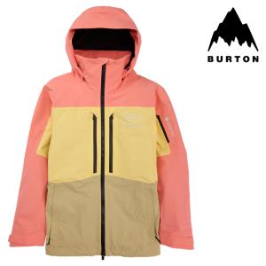 バートン ウェア ジャケット 23-24 BURTON MEN'S [AK] SWASH GORE-TEX 2L JACKET Reef Pink/Buttermilk/Mushroom メンズ スノーボード 日本正規品｜peachboys