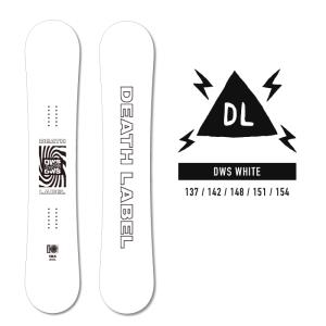 2023-24 DEATH LABEL DWS Black デスレーベル ディーダブリューエス ホワイト 白 レディース メンズ スノーボード 板 Snowboards 2024 日本正規品｜peachboys