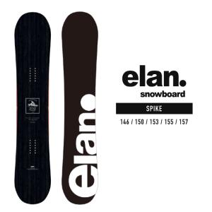 2023-24 ELAN SPIKE Black エラン スパイク ブラック 黒 スノーボード 板 2024 日本正規品｜peachboys