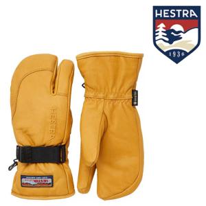 ヘストラ グローブ 23-24 HESTRA 3-Finger GTX Full Leather Tan 33882 スノーボード スキー 手袋 日本正規品｜peachboys