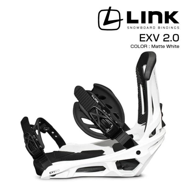 2023-24 LINK EXV 2.0 Matte White リンク マットホワイト スノーボー...