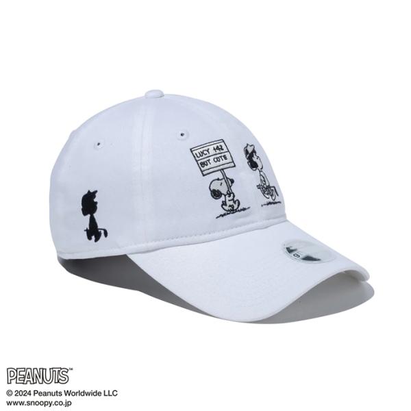 ニューエラ NEW ERA 9TWENTY ロングバイザー PEANUTS ピーナッツ ホワイト ゴ...