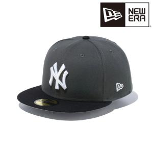 ニューエラ NEW ERA 59FIFTY Shadow ニューヨーク・ヤンキース ダークグラファイト ブラックバイザー 14109882 キャップ 帽子 日本正規品｜peachboys