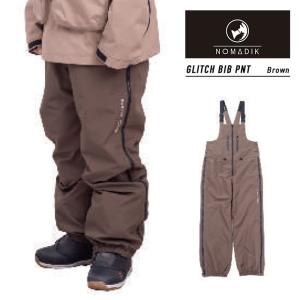 2023-24 NOMADIK GLITCH BIB PNT BROWN ノマディック グリッチ ビブパンツ ブラウン 2024 日本正規品｜peachboys