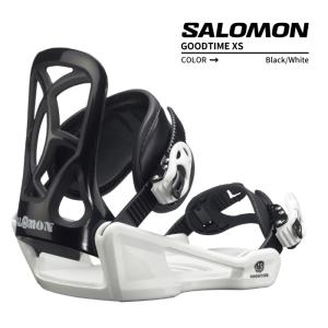 2023-24 SALOMON GOODTIME XS Black サロモン グッドタイム 黒 スノーボード バインディング ビンディング キッズ ユース こども 2024 日本正規品｜peachboys