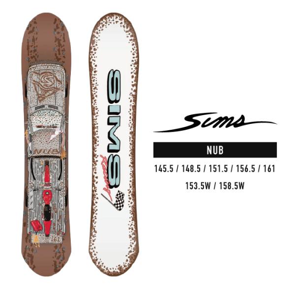 2023-24 SIMS NUB シムス ナブ メンズ スノーボード 板 Snowboards 20...