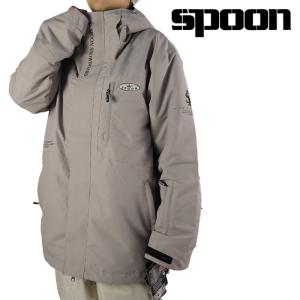 【特典あり】2023-24 SPOON STANDARD JACKET APRICOT SOLID Sand スプーン スノーボードウェアー ジャケット メンズ レディース 日本正規品｜peachboys