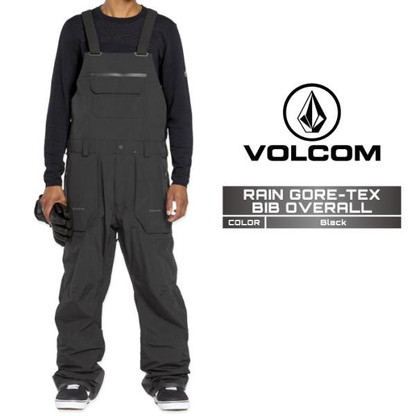 2024-25 VOLCOM RAIN GORE-TEX BIB OVERALL Black ボルコ...