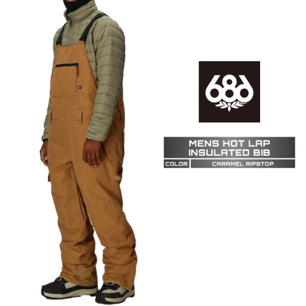 2025-26 686 MENS HOT LAP INSULATED BIB Caramel Rip...