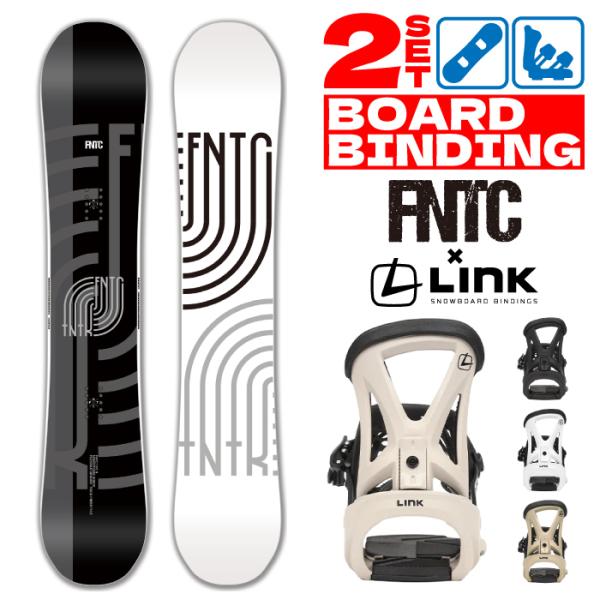 スノーボード ビンディング 2点セット 2025-26 FNTC TNT R Black - GRD...