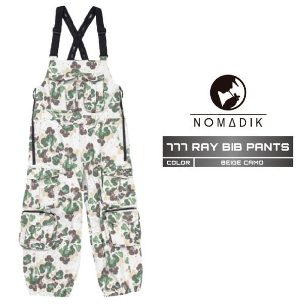 2025-26 NOMADIK 777 RAY BIB PANTS Beige Camo ノマディッ...