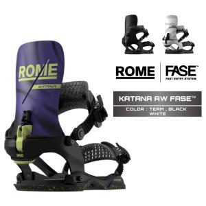 2026-27 ROME SDS KATANA AW FASE Black / White / Team ローム カタナ アシムラップ フェイズ スノーボード ビンディング メンズ レディース 26-27 日本正規品｜Woven