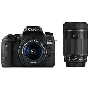 【中古】Canon デジタル一眼レフカメラ EOS 8000D ダブルズームキット EF-S18-5...