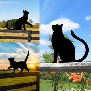 猫 黒猫 ガーデンピック かわいい アイアン オブジェ アニマル 北欧